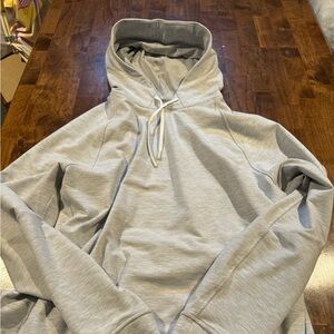 Lululemon Hoodie size XL, White/ Light Heather grey